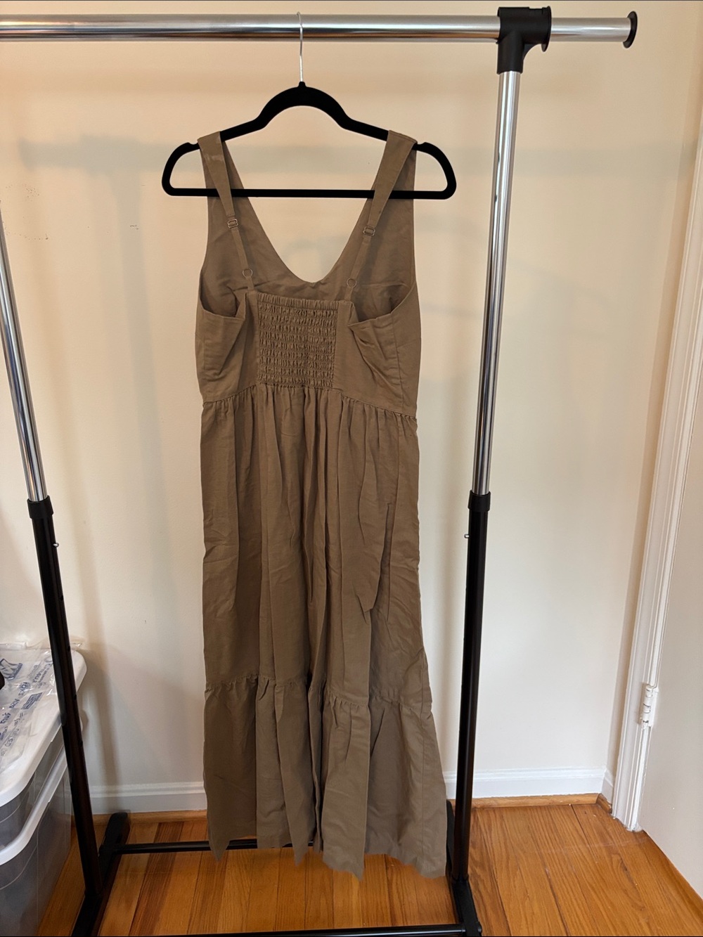 Pact Olive Green Maxi Dress - Picture 3 of 3